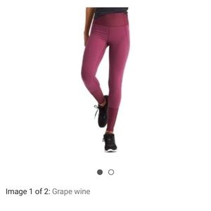 Lucy To The Barre Leggings - Grape Wine Color